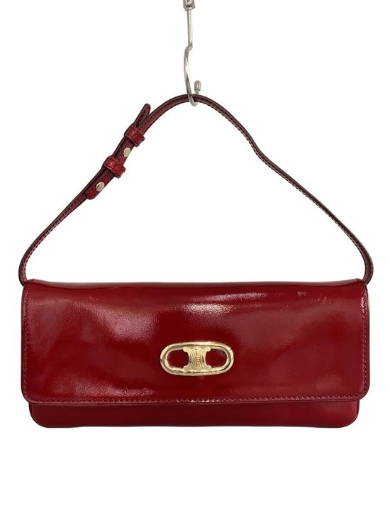 Celine Handbags - Celine triomphe Shoulder Bag Enamel RED